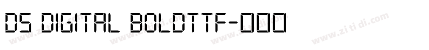 DS Digital Boldttf字体转换